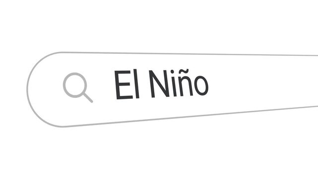 El nino typing animation in browser search bar