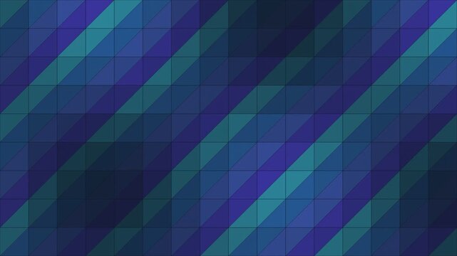 Animated Dark Tech triangle geometric pattern background rippling loop