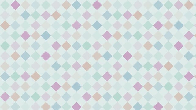 Soft Pastel diamond geometric pattern shifting loop