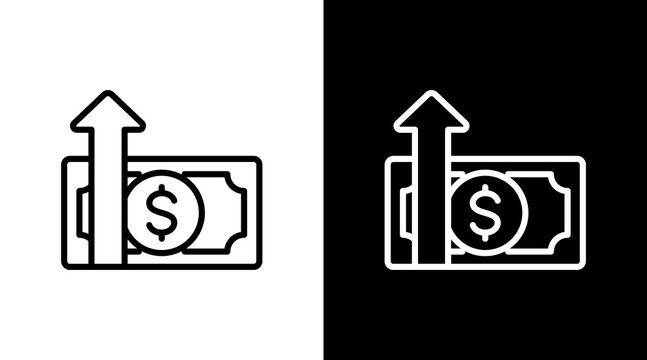 Inflation White Icon Set Design