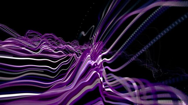 bokeh particle twist line abstract seamless background 4k video 