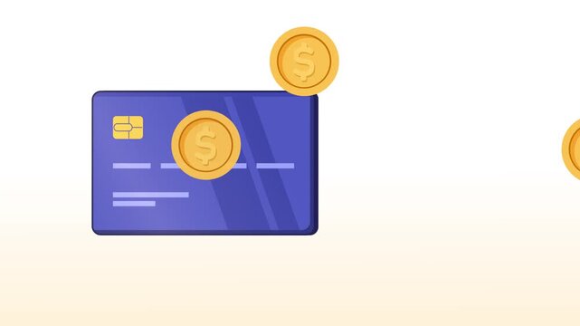 credit card rewards cashback and loyalty points animation