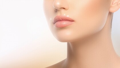 Obraz premium 女性の口元