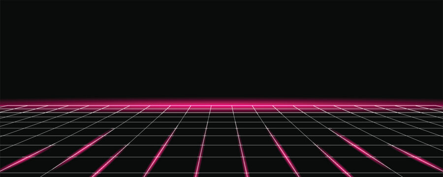 START NEW GAME .press start button .pixel art .8 bit game. retro game. for game assets in vector illustrations. Retro Futurism Sci-Fi Background. glowing neon grid. and stars from vintage arcade comp