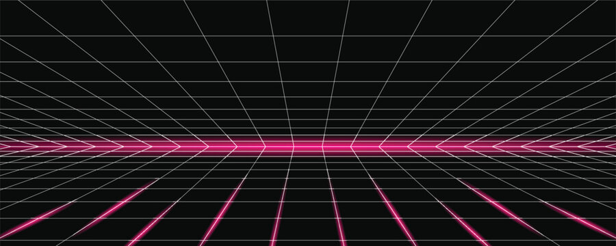 START NEW GAME .press start button .pixel art .8 bit game. retro game. for game assets in vector illustrations. Retro Futurism Sci-Fi Background. glowing neon grid. and stars from vintage arcade comp