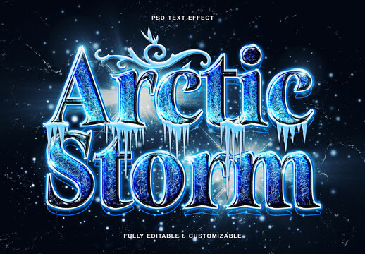 Frozen Ice Text Effect