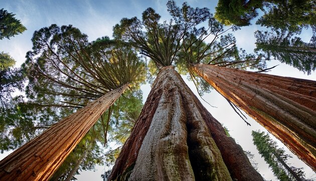 sequoia trees five different pic