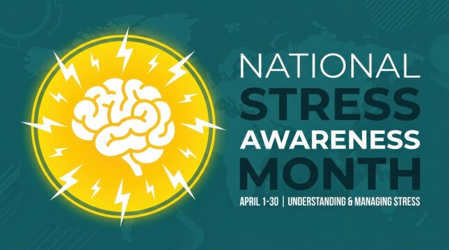 National Stress Awareness Month Banner