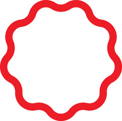 Fototapeta premium Starburst red sticker set - collection of special offer sale oval and round shaped sunburst labels and badges. Red starburst, sunburst, stamp, seal, label or burst, badge, sticker. Vector.