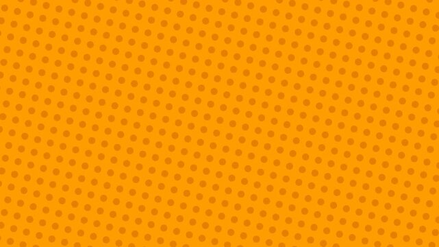 Comic book speech bubble animation with halftone dot background in multiple colors