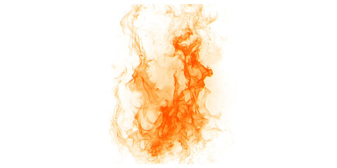 Fototapeta premium Abstract Explosion of Orange and Red Particles on White Background with Dynamic Motion
