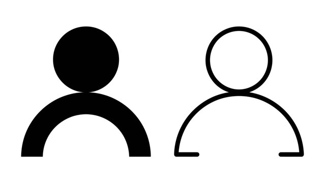 Human Icons: Two stylized human figures, one solid black and the other outlined white, represent the concepts of individuality, diversity, or the duality of human existence.