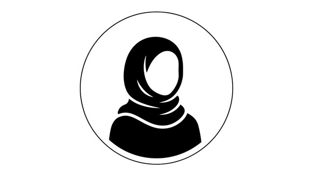 Muslim woman icon