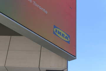 Obraz premium digital sign outside IKEA Toronto Downtown - Aura, Yonge & Gerrard