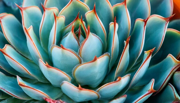 succulent cactus background close up of teal and orange succulent cactus texture wallpaper selective focus