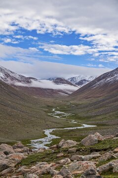 Huge gorge, Kailash Kora, Western Tibet, Asia