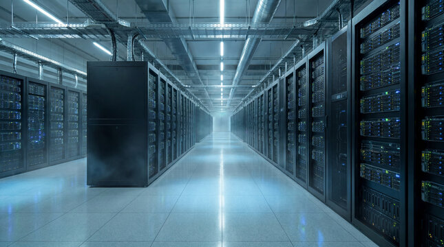 Enterprise server infrastructure operating inside a hyperscale data center