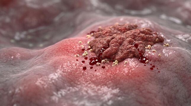 Immune System Response to a Bleeding Endometrial Lesion