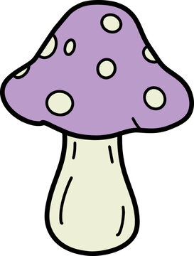 vector illustration of mushroom