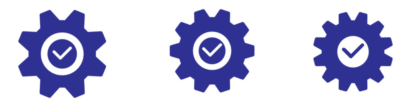 Easy Installation Icon Set. Quick Setup, Plug and Play and Software Deployment Process Symbols. Vector Illustration.