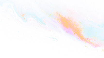 Fototapeta premium Transparent png overlay with vivid abstract swirling fluid paint texture in vibrant blue pink gold colors artistic grunge vintage film effect splash design digital background photo retro light vector