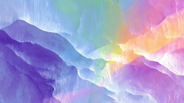 Holographic texture background with purple pink blue layered mou