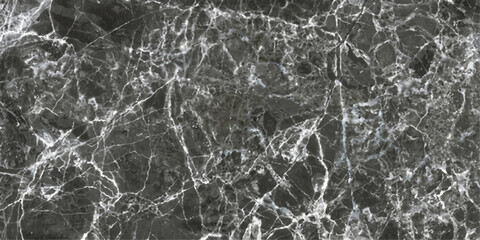 A dramatic close-up of dark marble with striking white veins creates a luxurious and sophisticated texture. © ZINGGALALA HOHO