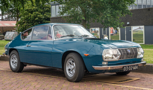 Lelystad, The Netherlands, June 21, 2026, Lancia Fulvia Sport 1.3S  Fastback from 1969 at The National Old Timer Day