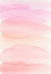 Obraz premium Soft Pink and Peach Watercolor Abstract Background with Layered Pastel Washes and Texture for Romantic Design