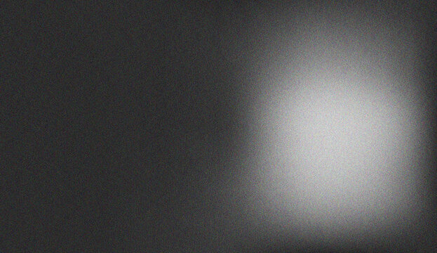 Atmospheric grayscale gradient transitioning from deep dark tones to a soft bright glow with subtle noise texture