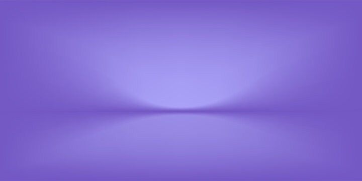 Abstract gradient podium background. Violet, purple and lilac empty 3d studio backdrop. Clean scene for product presentation mockup template. Vector illustration
