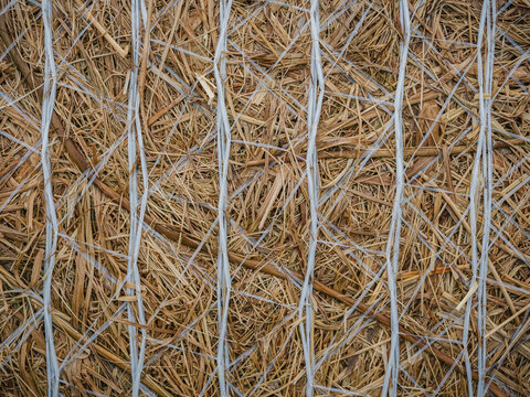 Details eines Heuballen