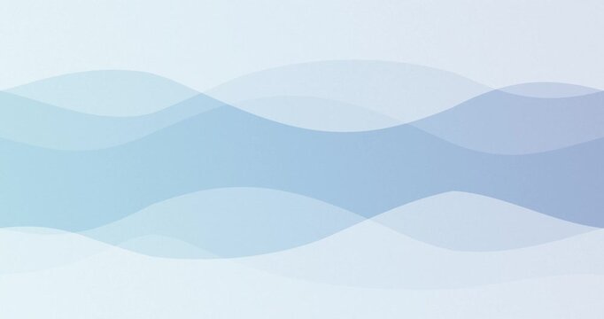 Abstract Gray Blue Wavy Flat Design Background Animation Loop with Copy Space 60 fps