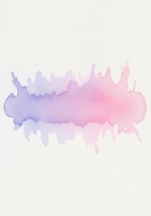 Fototapeta premium Abstract Purple and Pink Watercolor Splash on White Textured Paper Background for Graphic Design