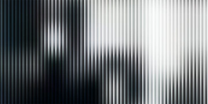 Monochromatic abstract background with vertical wavy lines and light reflections