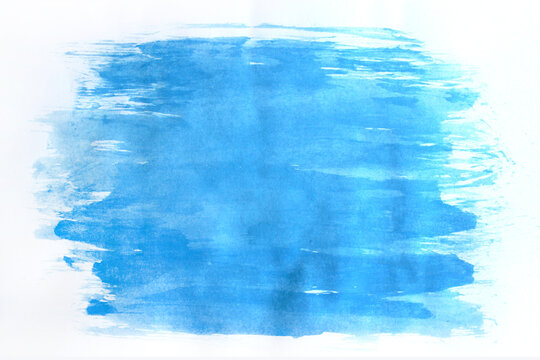 Beautiful Artistic creative blue brush stroke banner background with grunge paper texture.