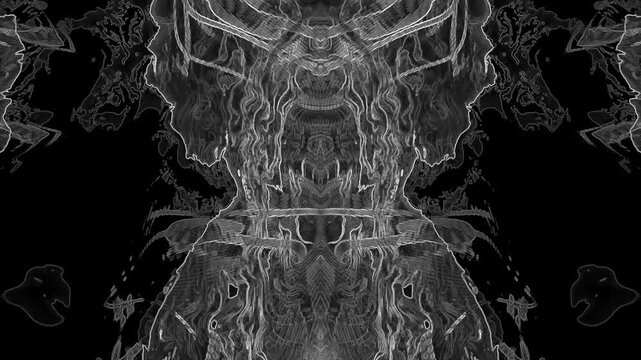 Abstract dark symmetrical gothic motion background