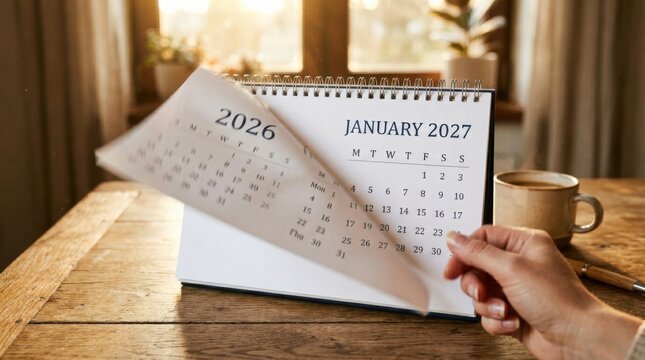 Turning Calendar To New Year