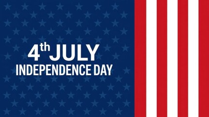 Fototapeta premium Fourth Of July Independence Day Banner