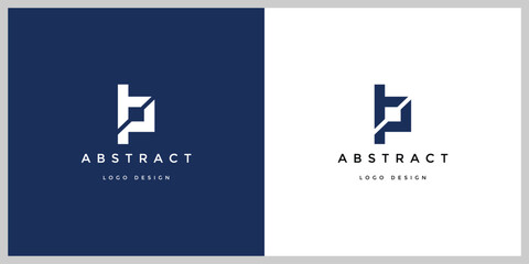 Letters p and b or pb abstract Company logo design. Premium business logotype. Graphic alphabet symbol for corporate business identity.  © Designer996