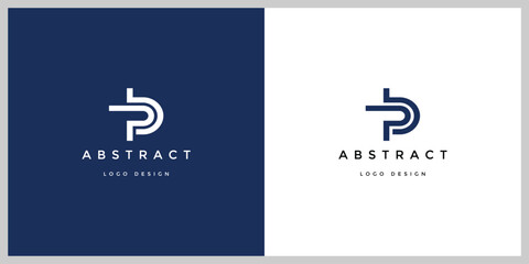 Letters p and b or pb abstract Company logo design. Premium business logotype. Graphic alphabet symbol for corporate business identity.  © Designer996