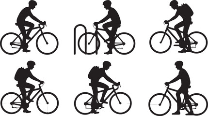 Naklejka premium Cyclist