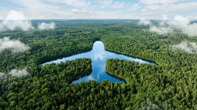 Airplane Shaped Forest Conservation Concept