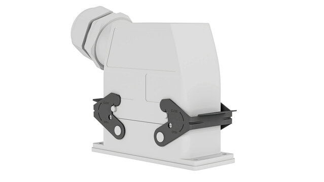 Industrial Heavy Duty Electrical Connector 3D Model &ndash; High Detail Mechanical Component