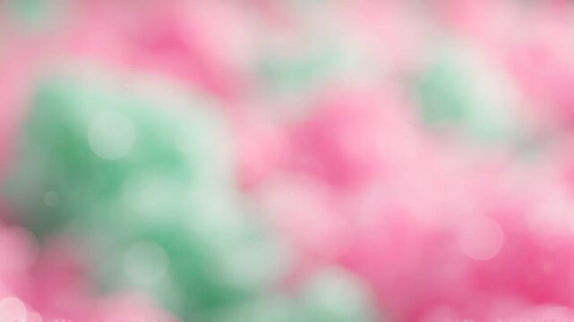 A Serene Canvas of Soft Pastel Hues: Blurred Details of Pink and Green Textures Create an Enchanting Visual Experience Capturing the Beauty of Subtle Colors