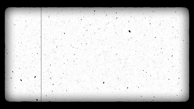 Retro Cinema Projector Overlay Featuring Heavy Grain Dust and Vertical Scratches for Nostalgic Film Aesthetic 4k video animation seamless loop