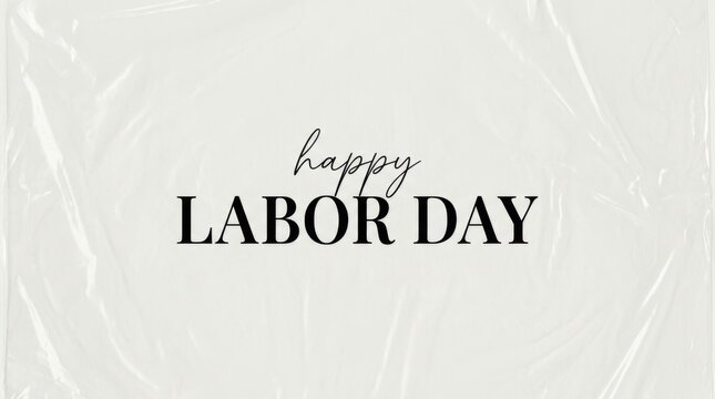 Minimal Happy Labor Day Greeting Card