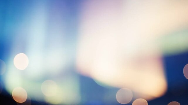 A Captivating Dance of Colors and Lights &ndash; An Abstract Representation of a Dreamlike Atmosphere with Soft Bokeh Effects Creating Visual Serenity
