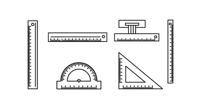Drafting Tools Silhouette Against White Background technical