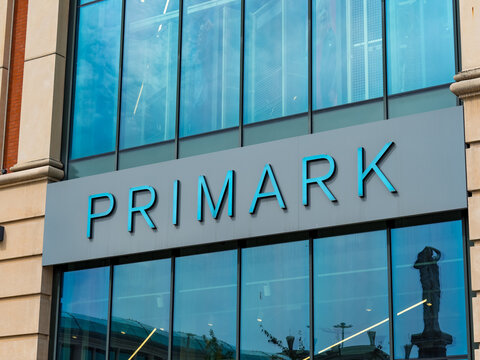 Primark store facade displaying company logo on building